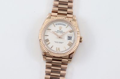 ROLEX Day-date Replica with Sapphire Crystal 2836 Automatic Movement 40MM White Wrist Watch